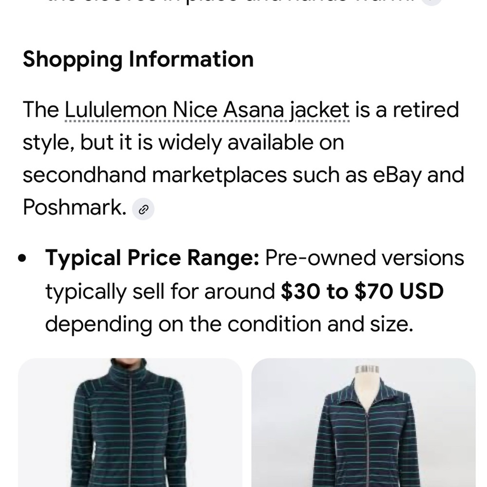 LULULEMON NICE ASANA JACKET WOMENS SIZE 4 - Picture 7 of 7